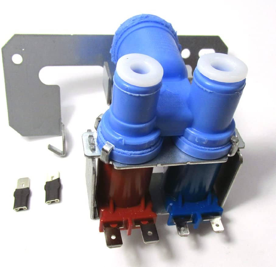 WR57X98 - REFRIGERATOR DUAL DOUBLE SOLENOID WATER INLET VALVE FOR FRIGS WITH ICE MAKER AND WATER DISPENSER FOR GE MODELS