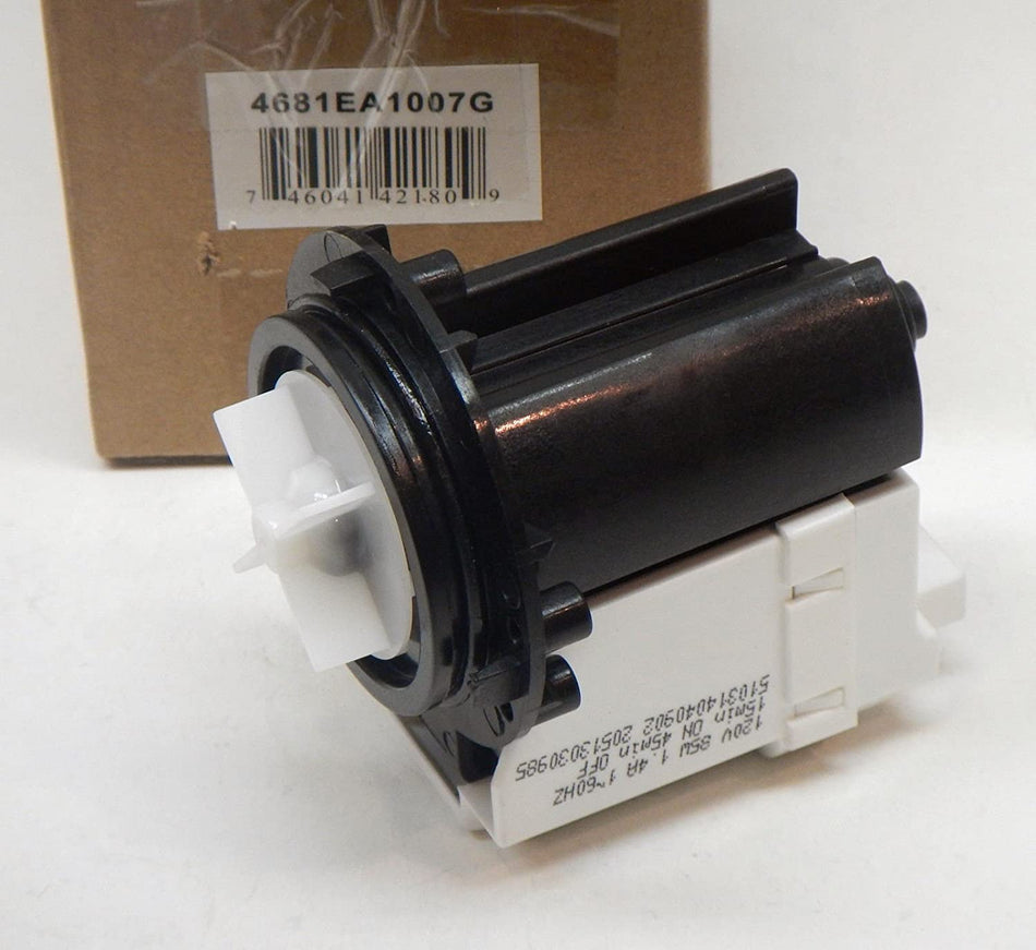 Supco LP1007G Washer Drain Pump Motor Replaces 4681EA1007G, 1468049, AH3523278, EA3523278, PS3523278, 4681EA2001T