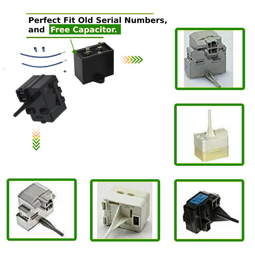 197D6266P001 1 4 term. Refrigerator Compressor Relay Start